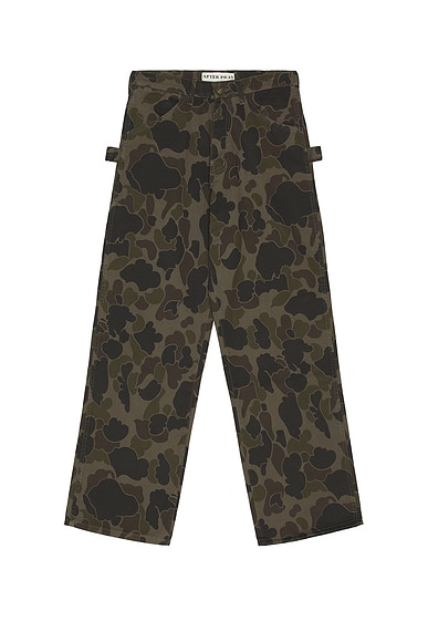 Neo Washed Work Pants Cloud Camo