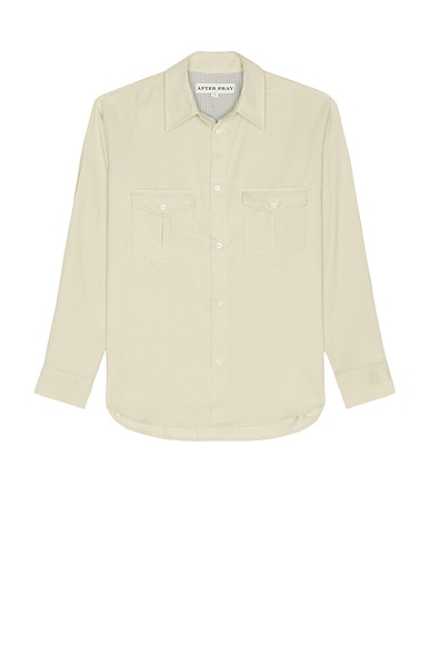 After Pray Lunar Corduroy Shirt in Ivory