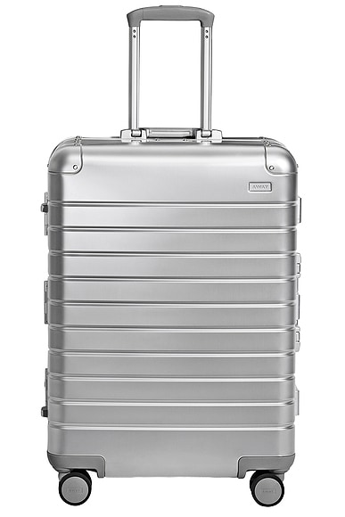 Away Aluminum Medium Checked in Silver
