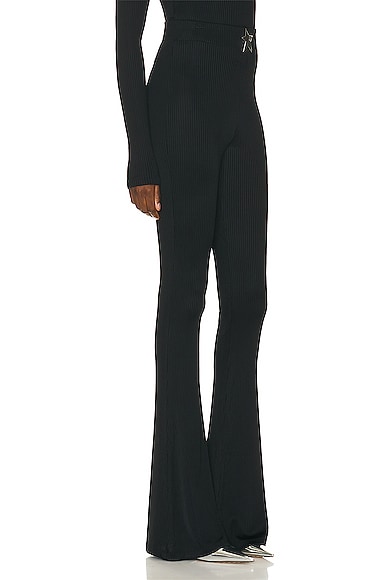 Shop Area Star Stud Flare Pant In Black