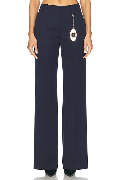 AREA Chain Plate Straight Leg Trouser in Midnight Blue