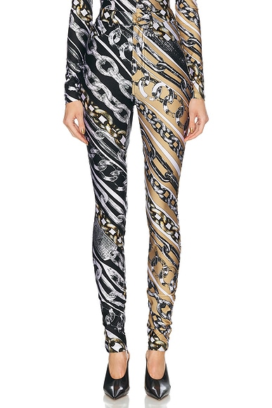 Marine Serre Moon Diamond Fuseaux Legging in Black | FWRD