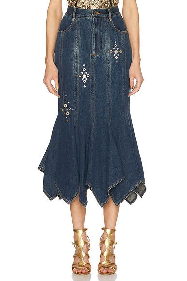 Crystal Skirt in Dark Blue