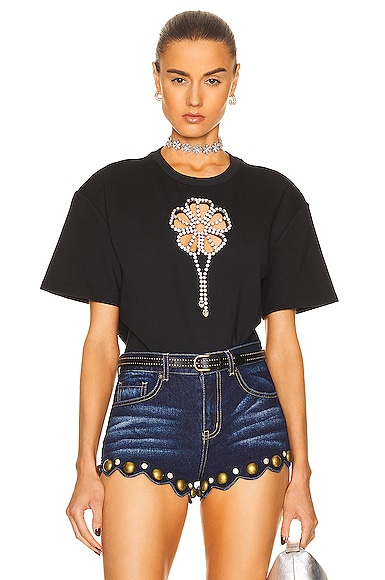 Crystal Flower Relaxed T-Shirt