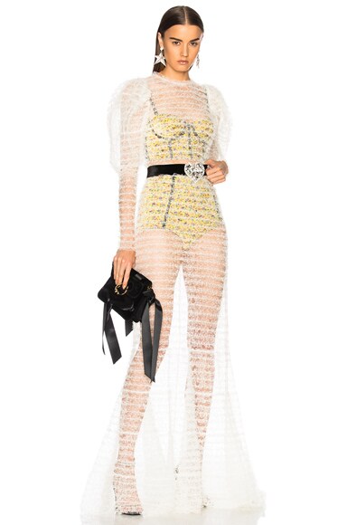 Puff Sleeve Lace Gown