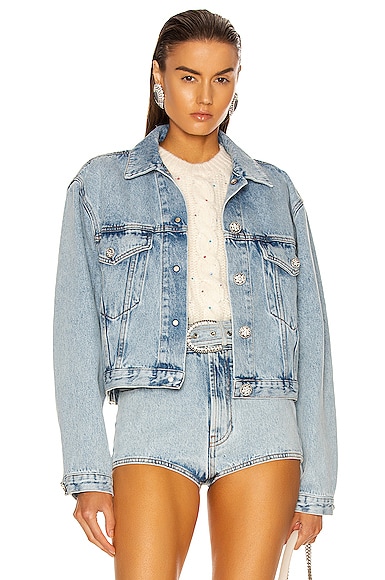 Alessandra Rich Denim Jacket in Light 