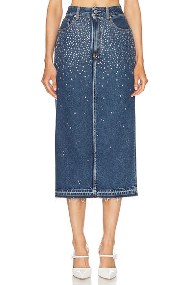 Denim Midi Skirt