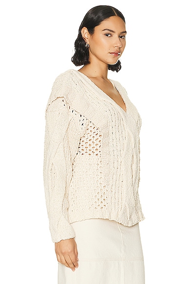 Shop Aeron Geneva Sweater In Cream