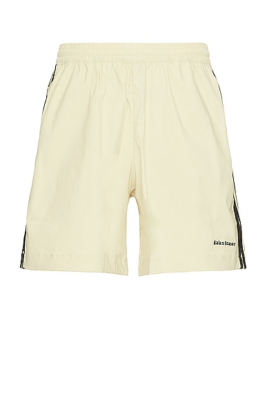 adidas by Wales Bonner Football Shorts in Sandy Beige