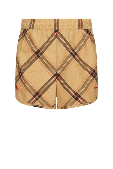 adidas by Wales Bonner Short in Beige & Check