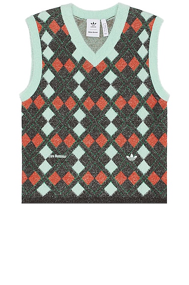 Shop Adidas Originals Knit Vest In Multicolor