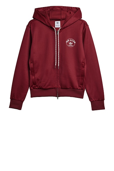 adidas by Wales Bonner Track Hoodie in Collegiate Burgundy
