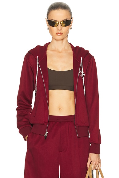 adidas by Wales Bonner Track Hoodie in Collegiate Burgundy