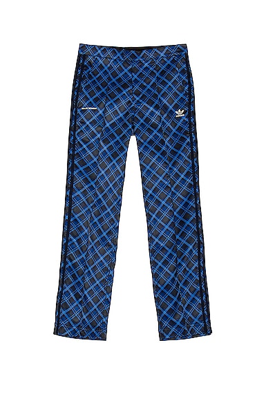 Adidas Originals Tartan Track Pant In Blue