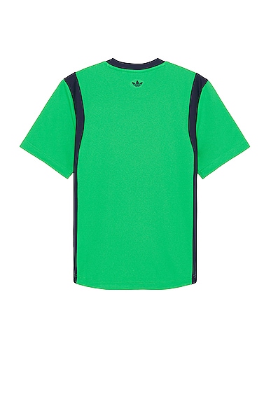 Shop Adidas Originals Football T-shirt In Vivid Green