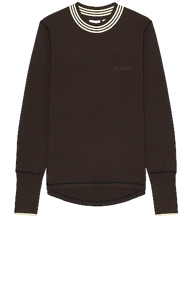Shop Adidas Originals Knit Top In Dark Brown