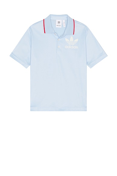 adidas by Wales Bonner Polo Shirt in Glow Blue