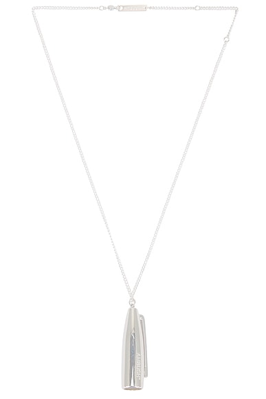 Ambush Market Cap Charm Necklace in Silver