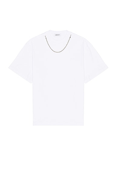 Shop Ambush Ballchain T-shirt In Blanc