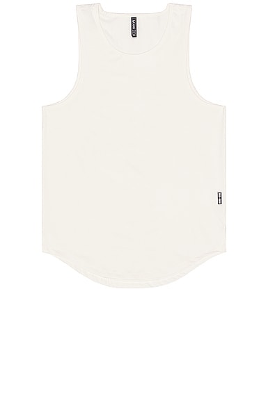 Asrv Nano Mesh Tank Top In Ivory Cream