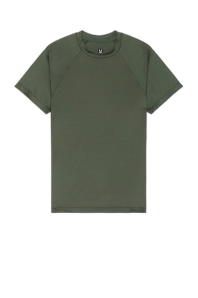 ASRV Aerosilver Fitted Tee in Olive