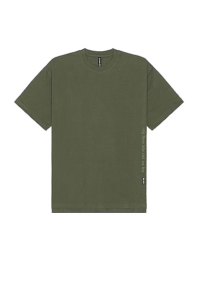 Cotton Plus Oversized Tee in Green