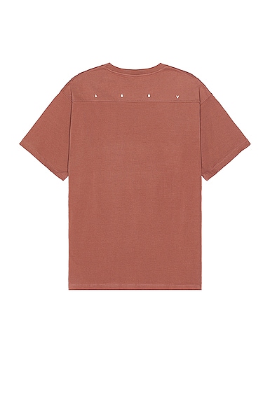 Shop Asrv Cotton Plus Oversized Tee In Red Earth
