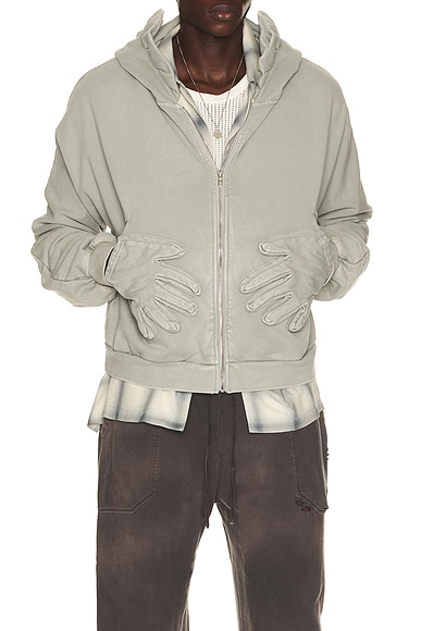 Advisry Glove Zip Up Hoodie in Slate