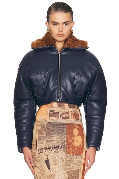Cropped Aviator Jacket