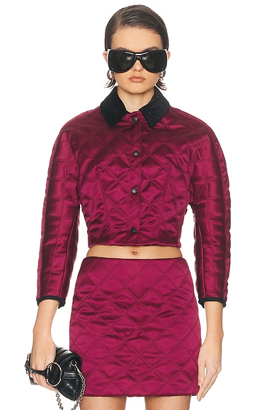 Cropped Quilted Jacket