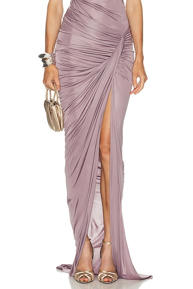 Draped Asymmetric Skirt
