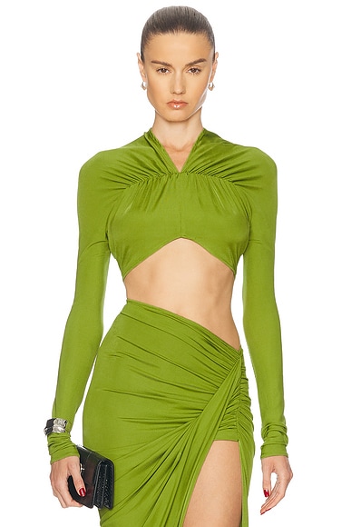 V-Neck Cropped Top
