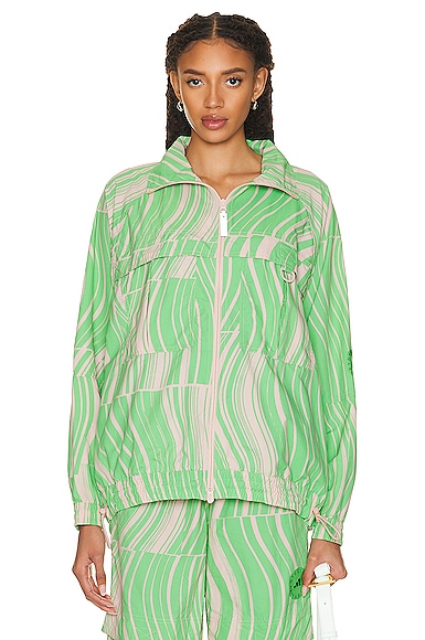 adidas by Stella McCartney True Casuals Woven Track Jacket in Green