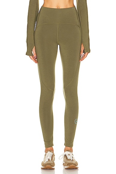 Beyond Yoga Spacedye Caught in the Midi High Waisted Legging in Matcha Green-Lime