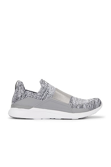 APL: Athletic Propulsion Labs Techloom Bliss Sneaker in Heather Grey & White