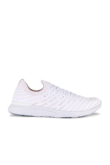 Apl Athletic Propulsion Labs Techloom Wave Sneaker In White & Cream