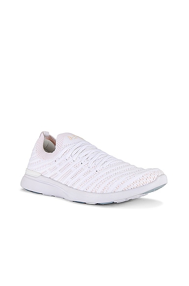 Shop Apl Athletic Propulsion Labs Techloom Wave Sneaker In White & Cream