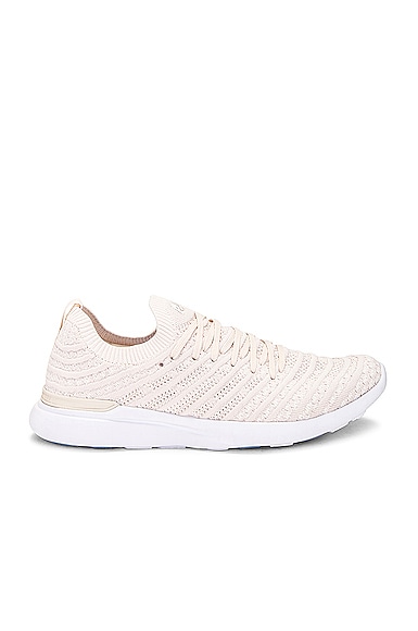 APL: Athletic Propulsion Labs Techloom Wave Sneaker in Beach, Ivory & White