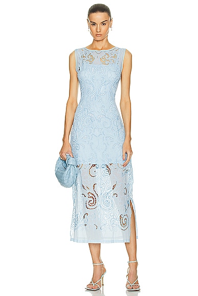 All That Remains Maya Long Dress in Sky Blue