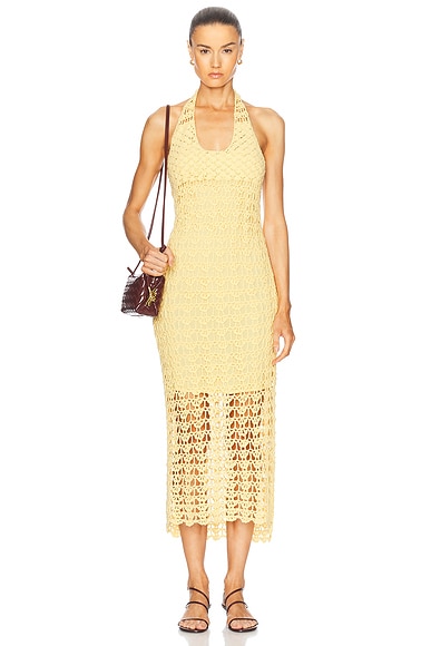 All That Remains for FWRD Donna Dress in Butter Yellow
