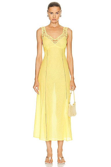 All That Remains Sophie Dress in Lemon