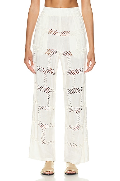 All That Remains Beatrice Patchwork Pants in Bone