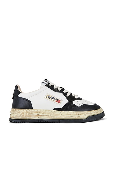 Autry x Maison Mihara Yasuhiro General Scale Medalist Sneaker in White & Black