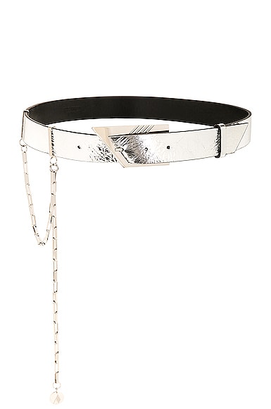 Attico Cintura Belt In Silver