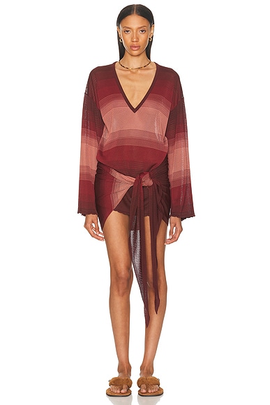 THE ATTICO Mini Dress in Pink Shades
