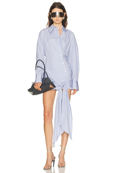 Tie Shirt Mini Dress