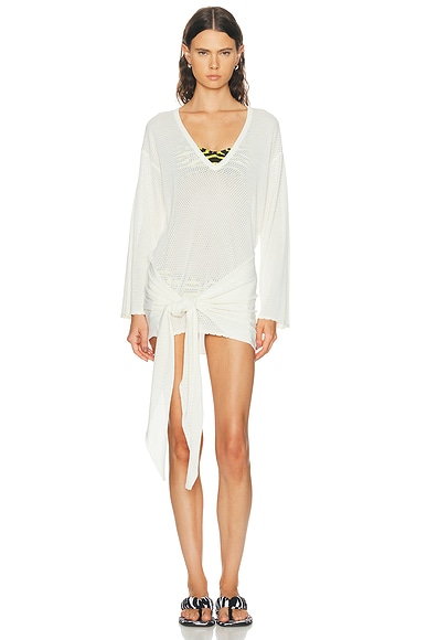 V Neck Mini Dress