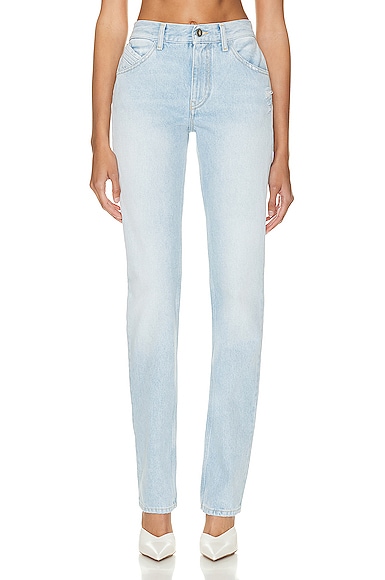 THE ATTICO Girlfriend Long Pant in Sky Blue