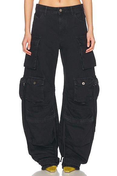 THE ATTICO Long Pant in Black