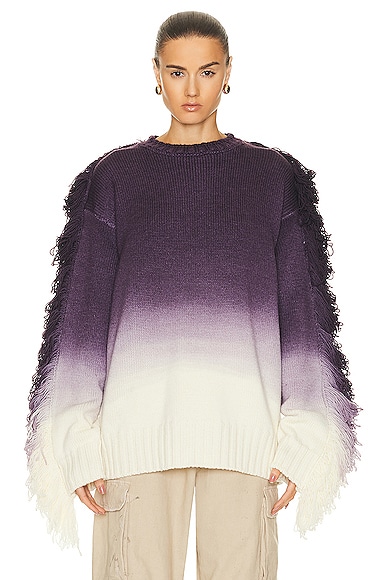 THE ATTICO Rundie Sweater in Purple Multishades